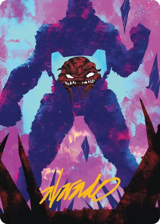 Krang, Utrom Warlord Art Card - Gold Stamped Signature