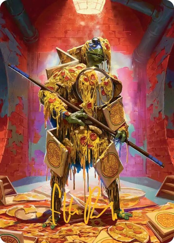 Commander's Plate Art Card - Gold Stamped Signature
