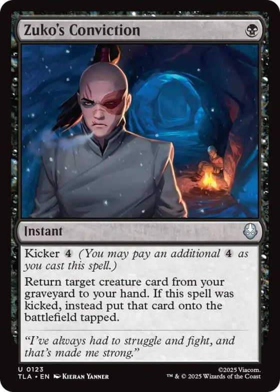 Zuko's Conviction - Foil