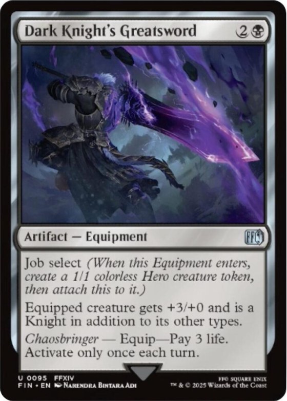 Dark Knight's Greatsword - Foil