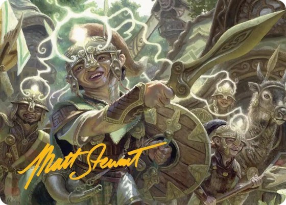 Thoughtweft Lieutenant Art Card - Gold Stamped Signature