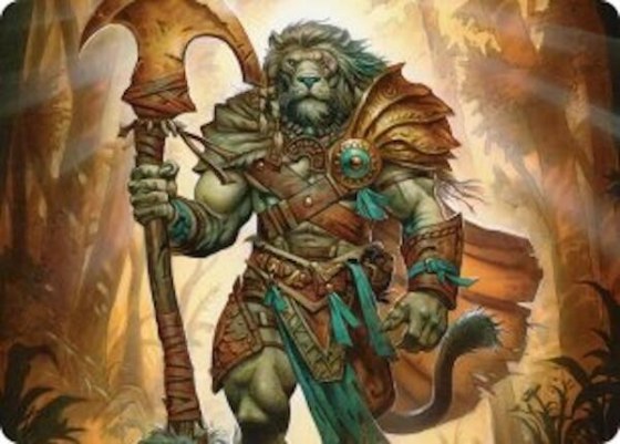 Ajani, Outland Chaperone Art Card