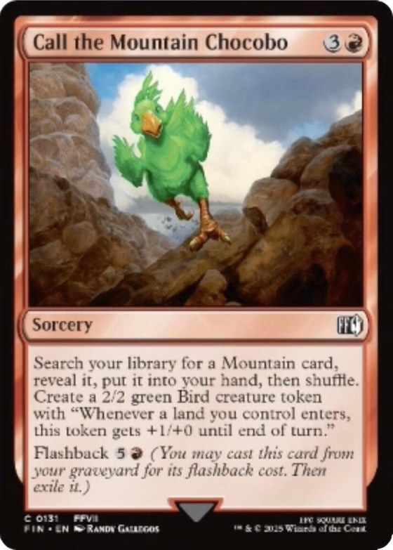 Call the Mountain Chocobo - Foil