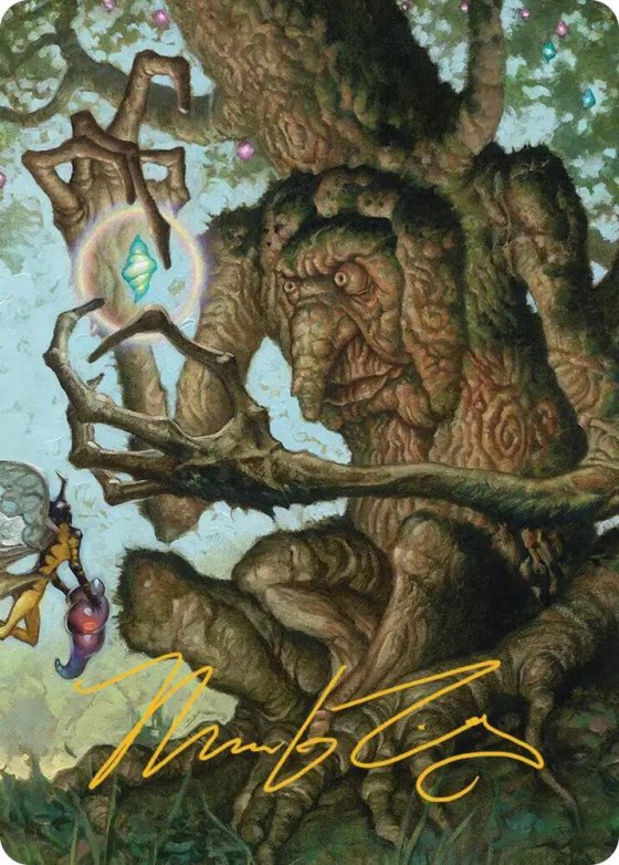 Faeburrow Elder Art Card - Gold Stamped Signature