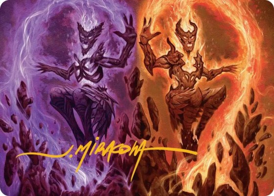 Fire Covenant Art Card - Gold Stamped Signature