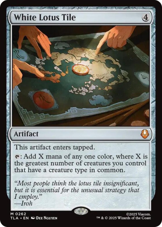 White Lotus Tile - Foil