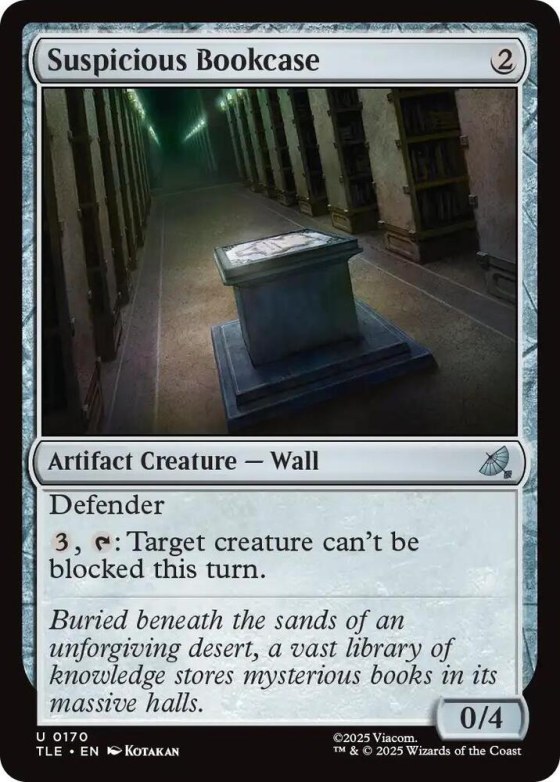 Suspicious Bookcase - Foil