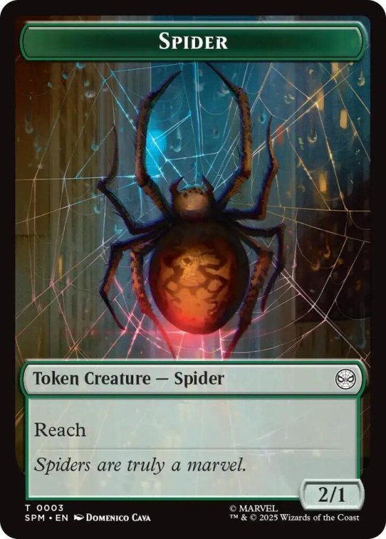 Spider // Food Double-Sided Token - Foil