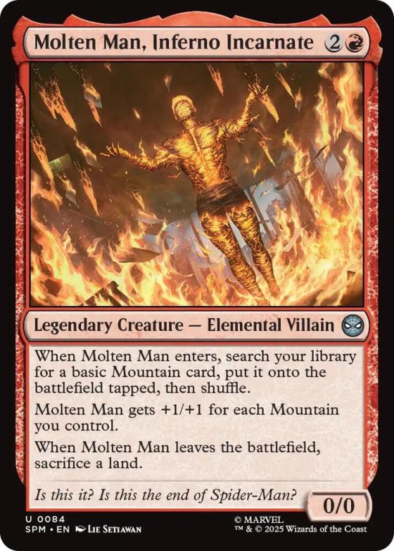 Molten Man, Inferno Incarnate - Foil