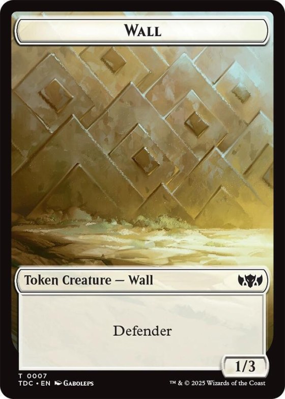 Wall // Spider Double-Sided Token