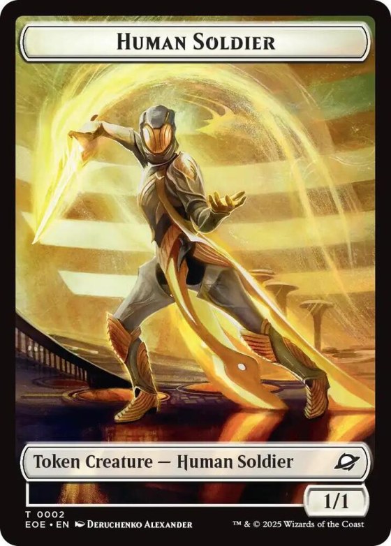 Human Soldier // Lander (0004) Doubled-Sided Token - Foil