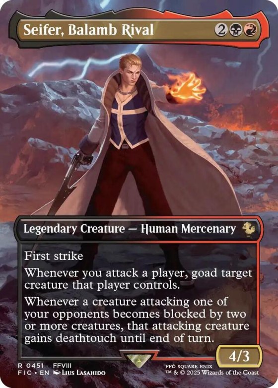 Seifer, Balamb Rival - Foil