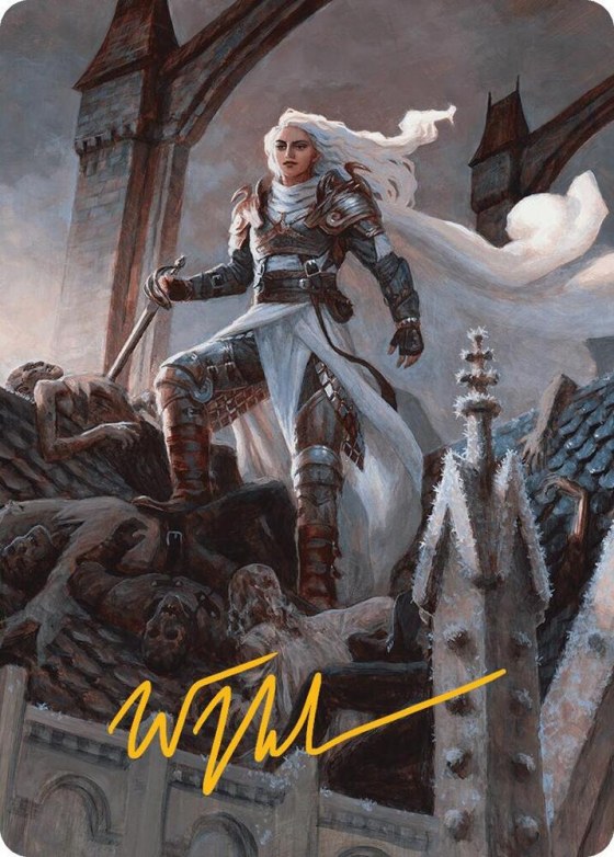 Thalia, Heretic Cathar Art Card - Gold Stamped Signature