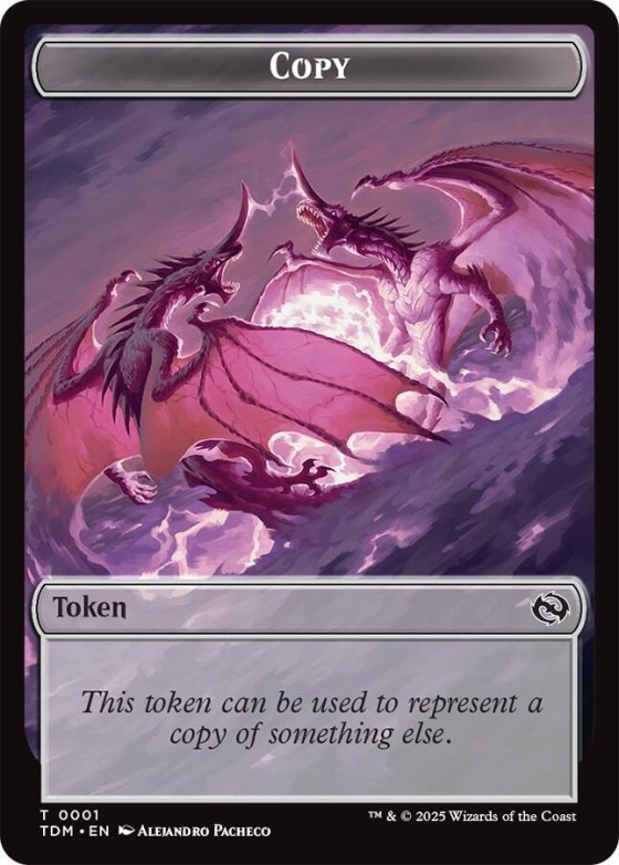 Copy // Monk Double-Sided Token - Foil