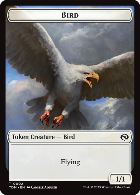 Bird // Monk Double-Sided Token - Foil