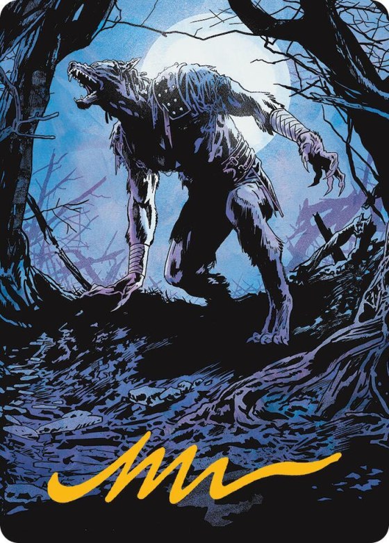 Krallenhorde Howler Art Card - Gold Stamped Signature