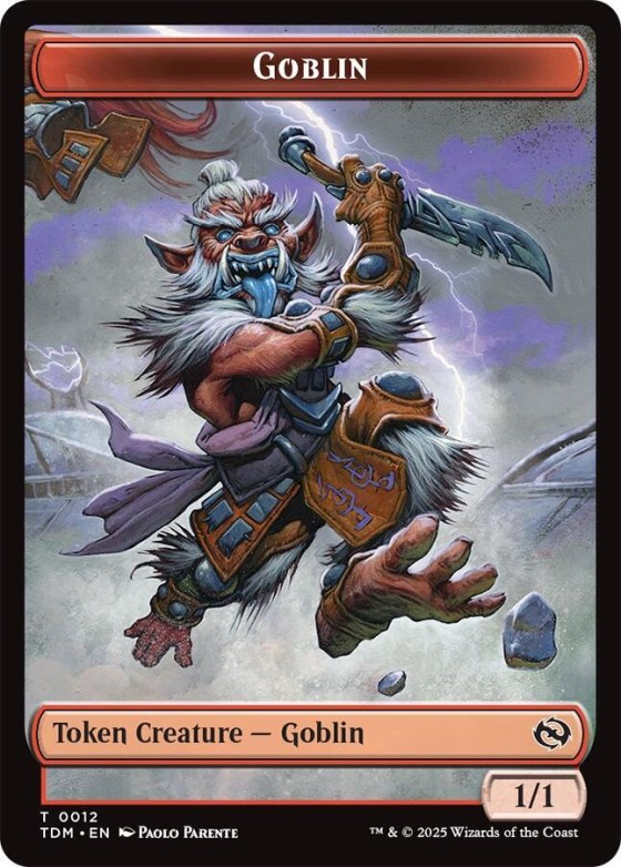 Goblin // Warrior Double-Sided Token - Foil