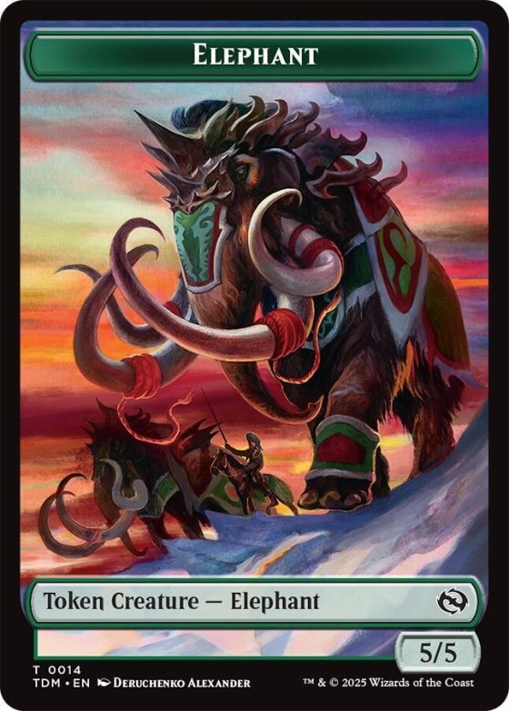 Elephant // Treasure Double-Sided Token - Foil
