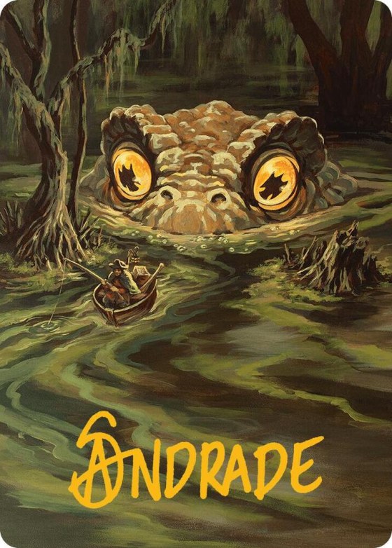 The Gitrog Monster Art Card - Gold Stamped Signature
