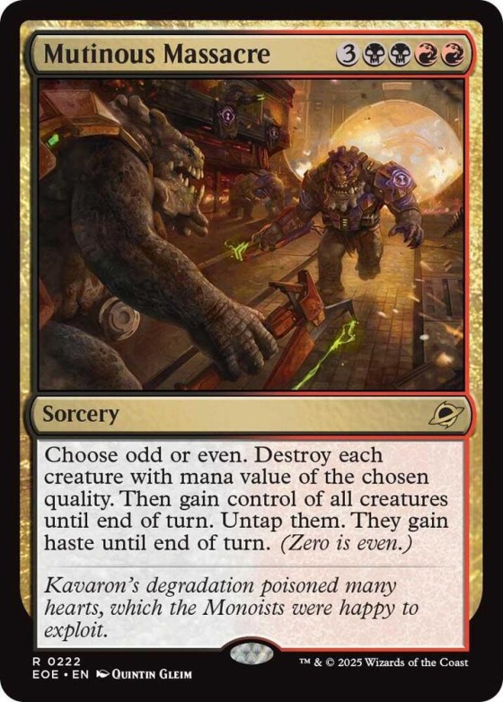 Mutinous Massacre - Foil