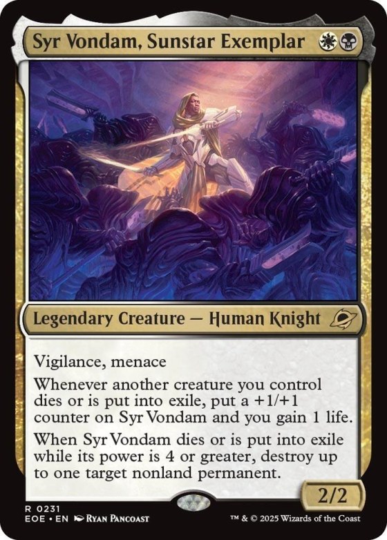 Syr Vondam, Sunstar Exemplar - Foil