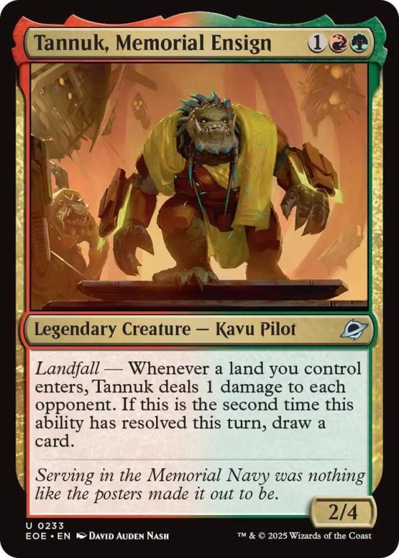 Tannuk, Memorial Ensign - Foil