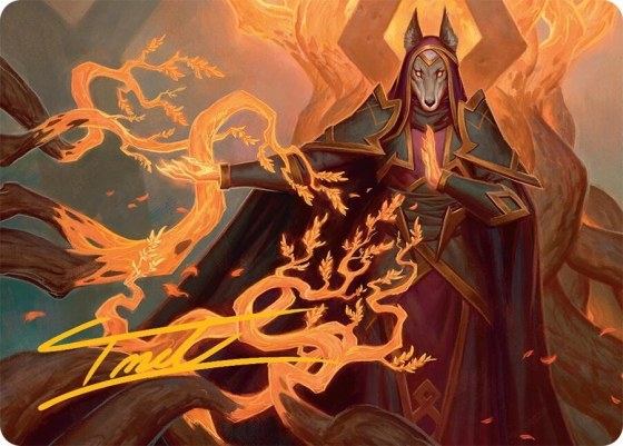 Abzan Devotee Art Card - Gold Stamped Signature