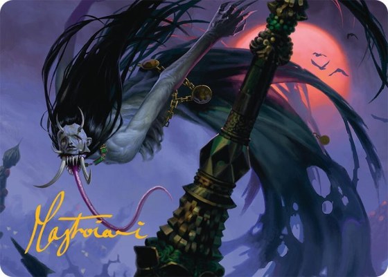 Qarsi Revenant Art Card - Gold Stamped Signature