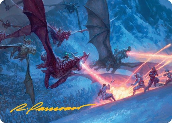 Dragonback Assault Art Card - Gold Stamped Signature