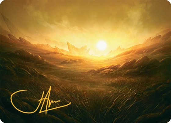 Plains Art Card - Gold Stamped Signature