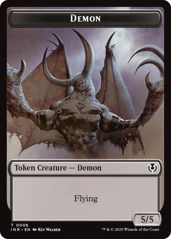 Demon // Human Cleric Double-Sided Token - Foil