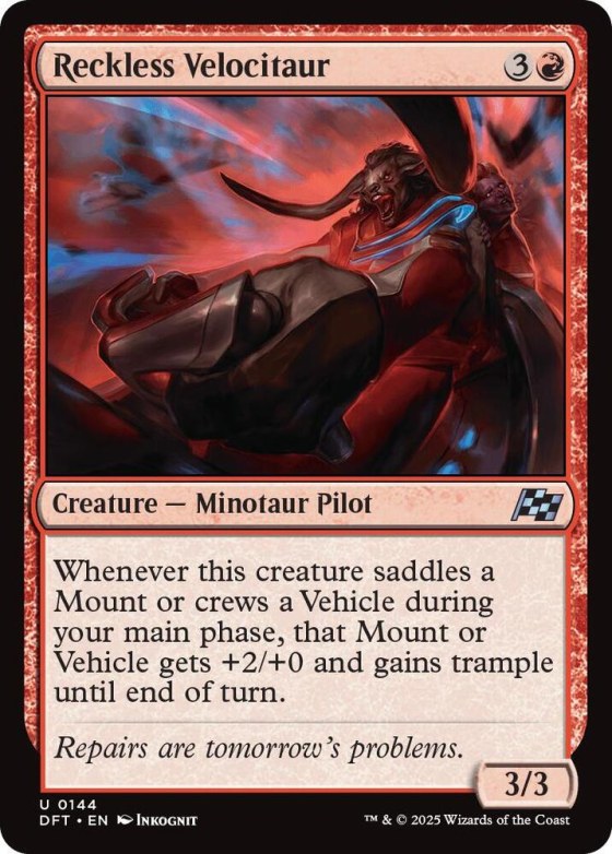 Reckless Velocitaur - Foil