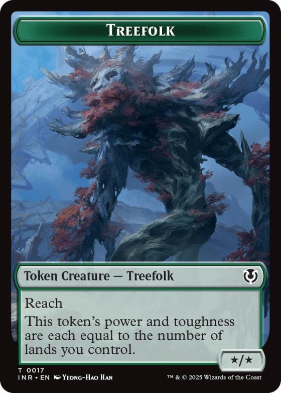 Treefolk // Emblem - Wrenn and Seven Double-Sided Token - Foil