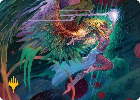 Exalted Sunborn Art Card - Gold Stamped Signature