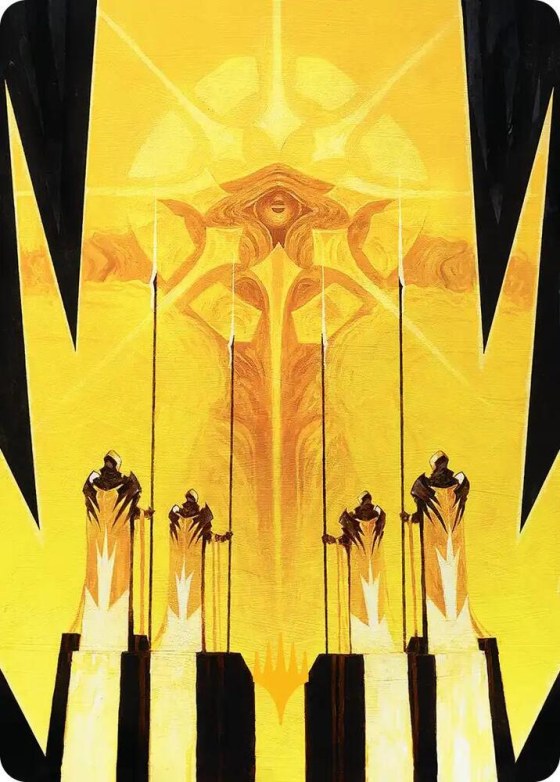 Hardlight Containment Art Card - Gold Stamped Planeswalker Symb