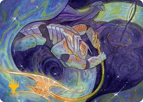 Seam Rip Art Card - Gold Stamped Planeswalker Symb