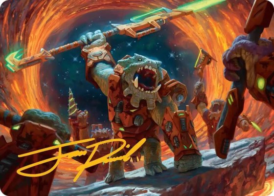Frontline War-Rager Art Card - Gold Stamped Signature