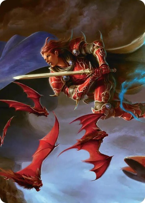 The Destined Warrior Scene Art Card - Normal The Destined Warrior Sc
