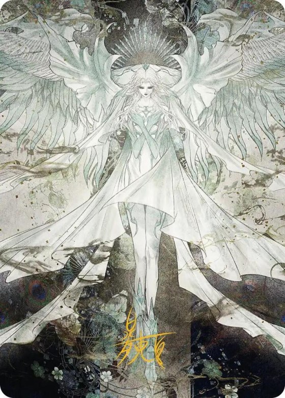 Hydaelyn, the Mothercrystal Art Card - Gold Stamped Signature