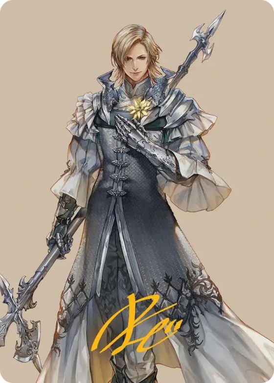Dion, Bahamut's Dominant Art Card - Gold Stamped Signature