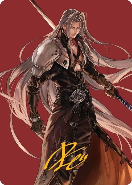 Sephiroth, Fabled SOLDIER Art Card - Gold Stamped Signature