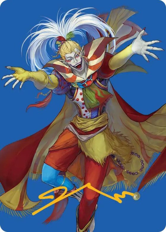 Kefka, Court Mage Art Card - Gold Stamped Signature