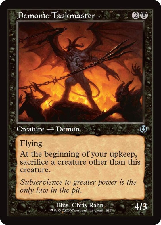Demonic Taskmaster - Foil