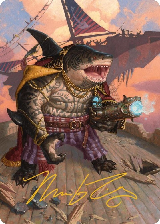 Captain Howler, Sea Scourge Art Card - Gold Stamped Signature