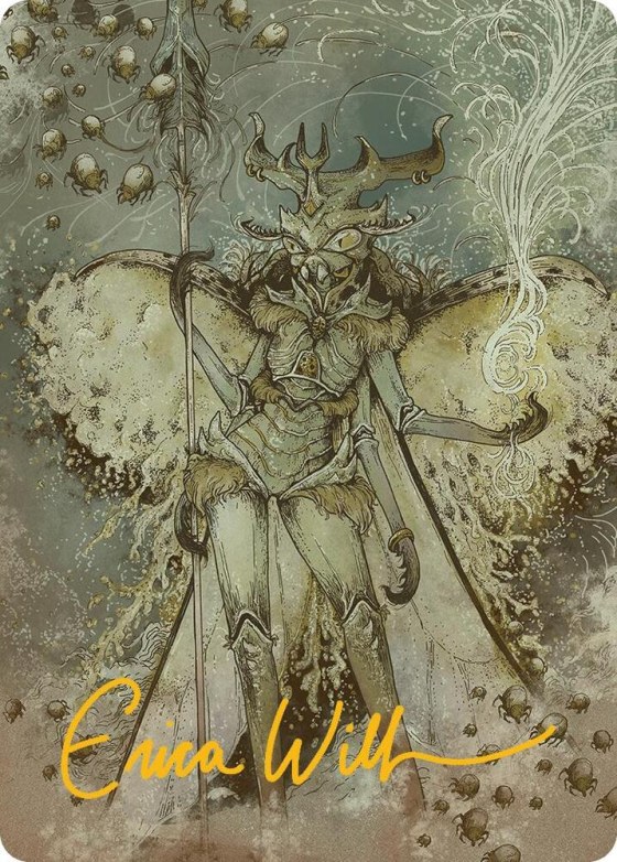 Aatchik, Emerald Radian Art Card - Gold Stamped Signature