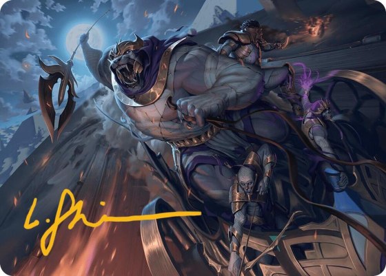 Zahur, Glory's Past Art Card - Gold Stamped Signature