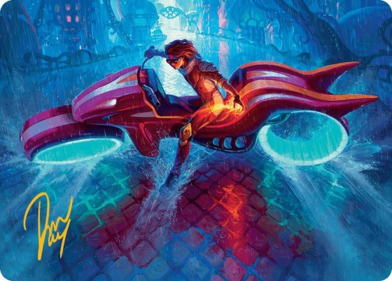 Chandra, Spark Hunter Art Card - Gold Stamped Signature
