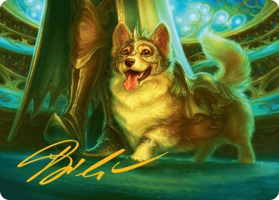District Mascot Art Card - Gold Stamped Signature