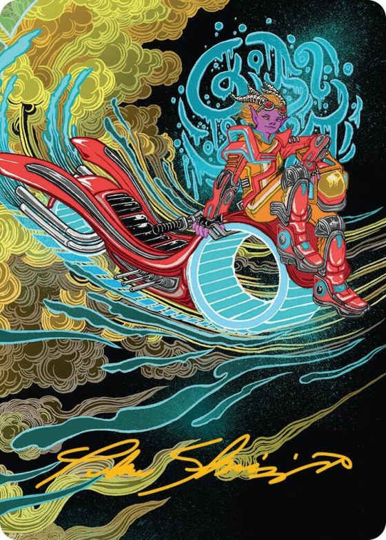 Cloudspire Skycycle Art Card - Gold Stamped Signature