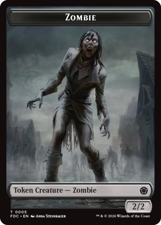 Zombie // Zombie Knight Double-Sided Token